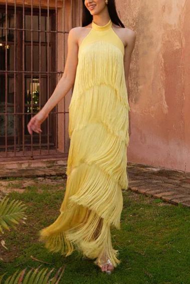 Yellow Kare Dress