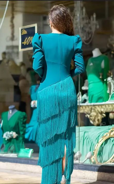 Margaret Salvia Dress 