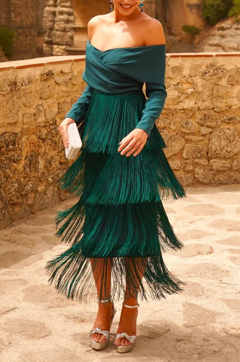 Antequera Petrol Dress