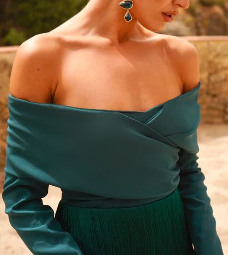 Antequera Petrol Dress