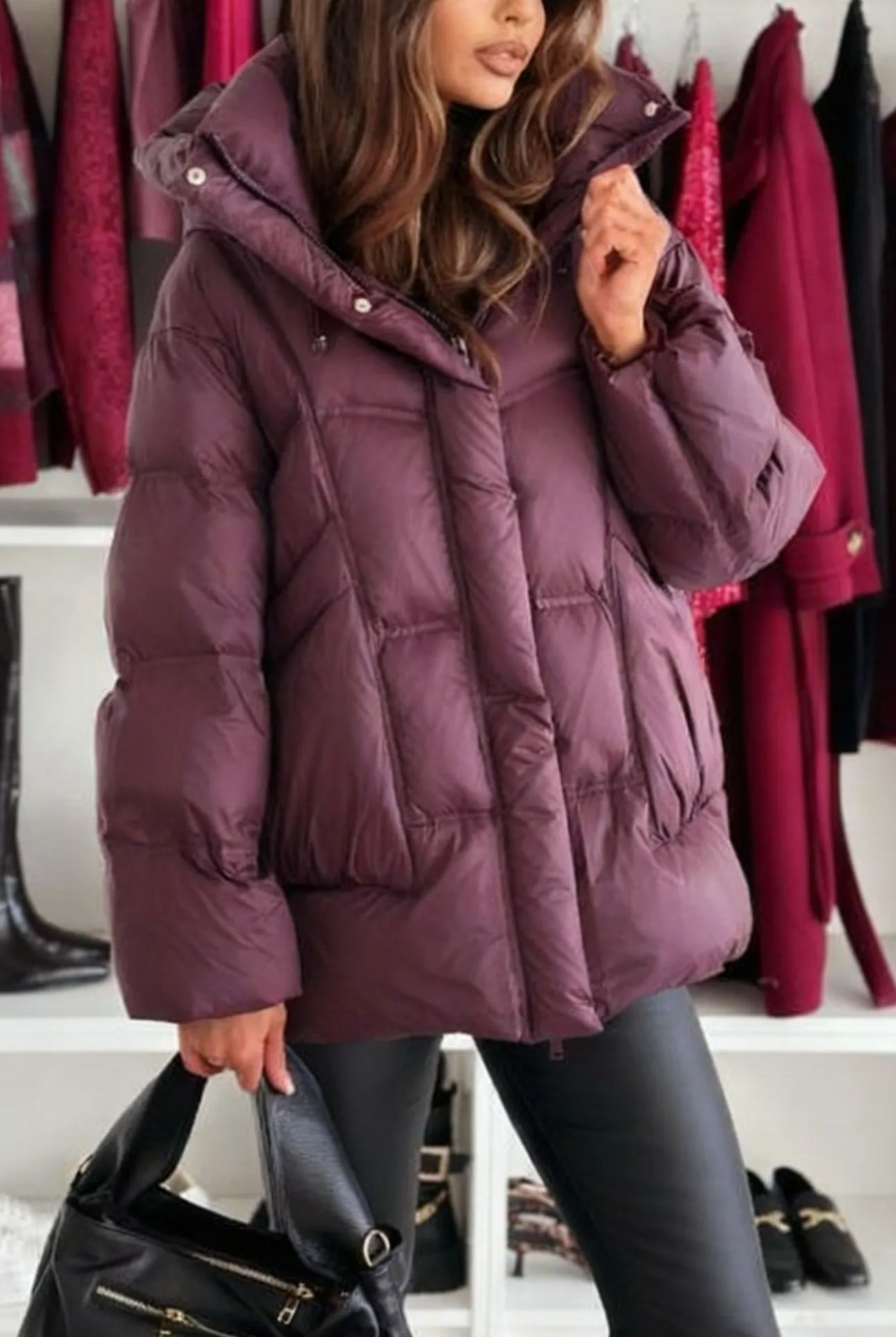 Puffy Hooded Puffer Jacket