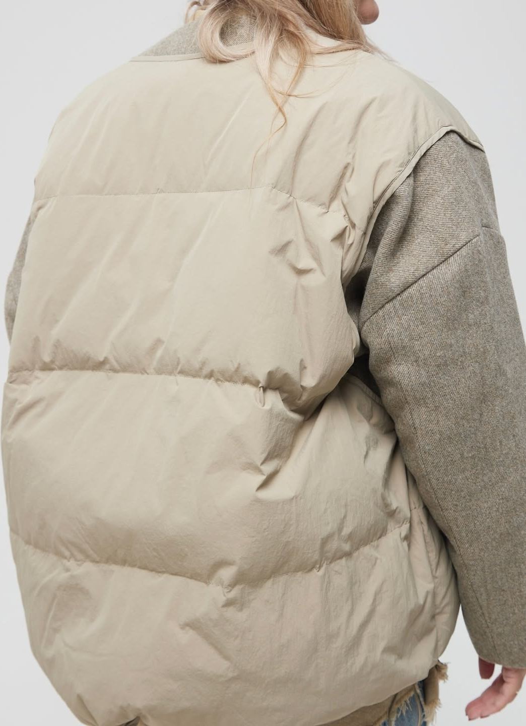Wool-Blend Down Jacket