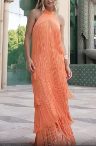 Orange Kare Dress