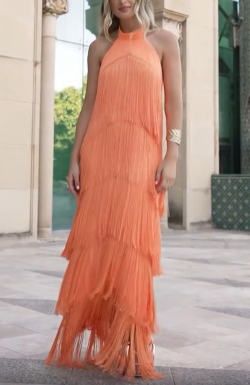 Orange Kare Dress
