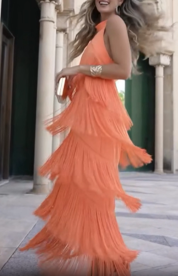 Orange Kare Dress
