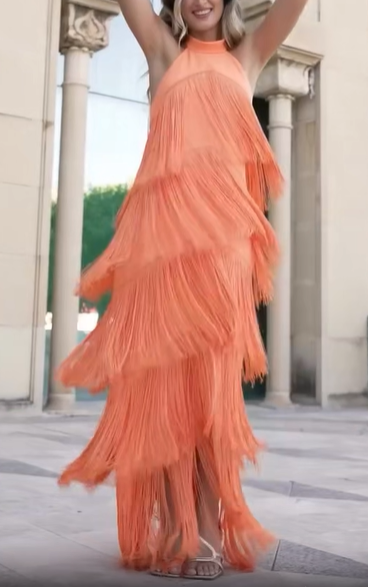 Orange Kare Dress