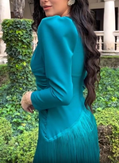 Margaret Salvia Dress 