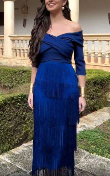 Antequera Navy Blue Dress
