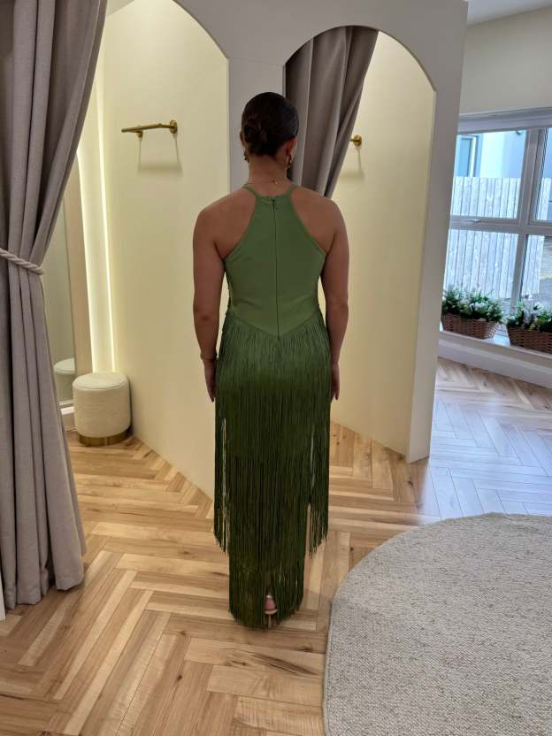 Verona Fringe Bandage Dress