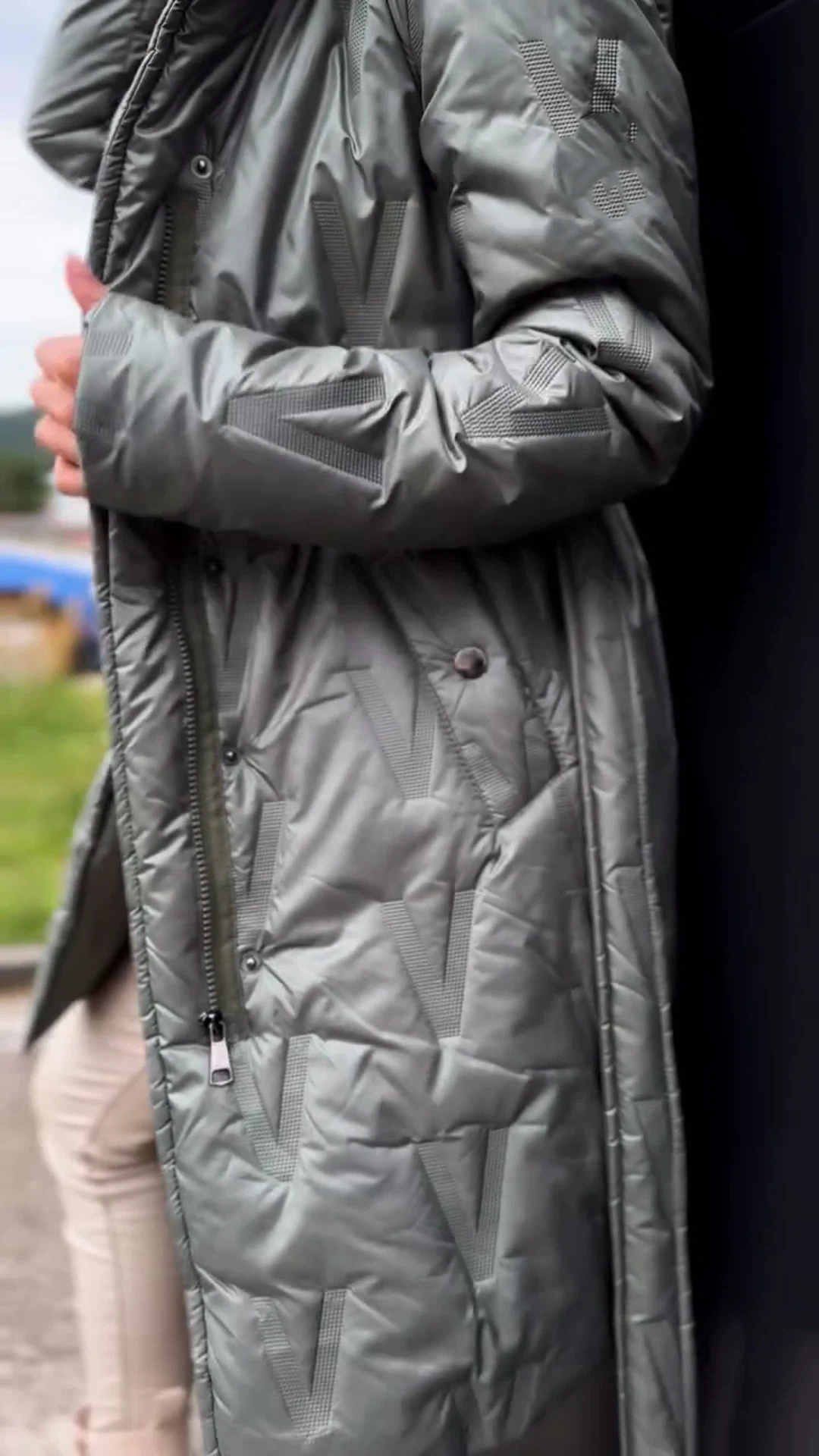 Long Hooded Puffer Coat