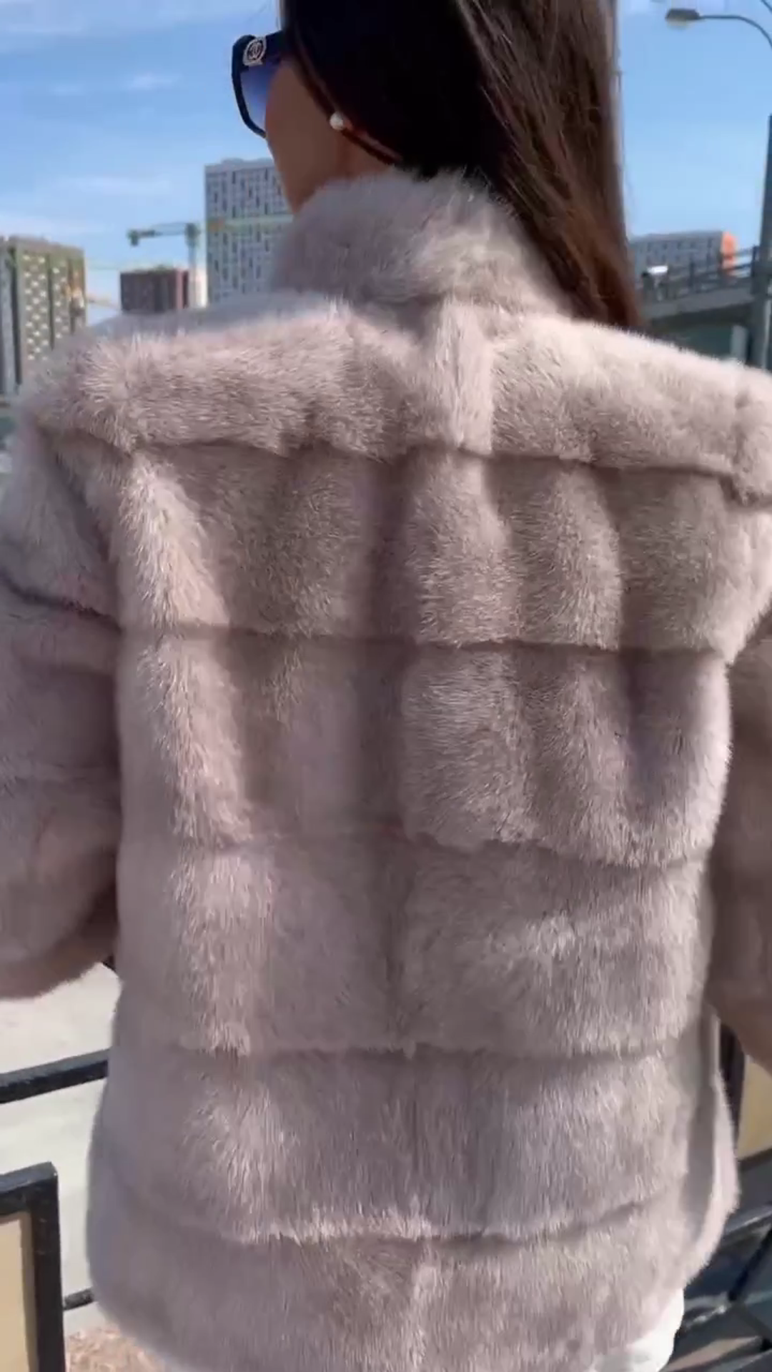 Light Pink Faux Fur Short Coat