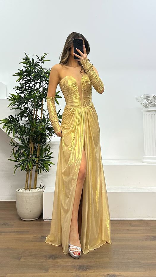 Strapless Evening Dress