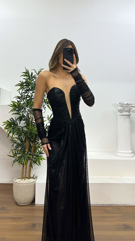 Strapless Evening Dress