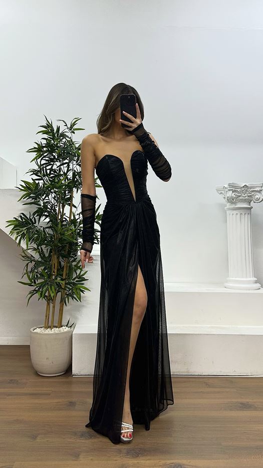 Strapless Evening Dress