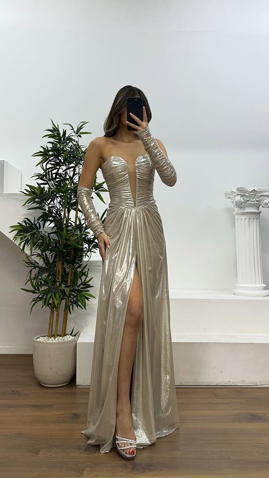 Strapless Evening Dress