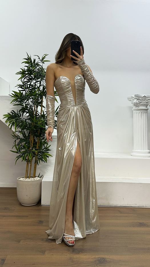 Strapless Evening Dress