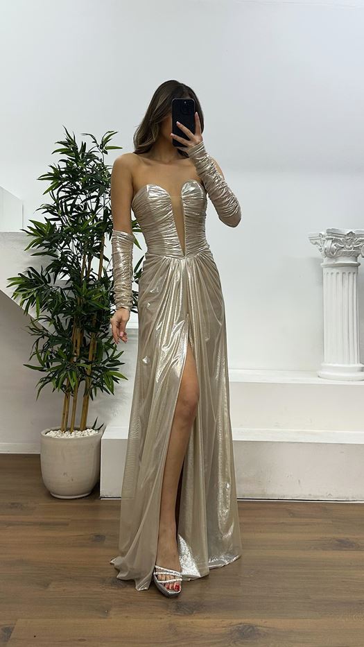 Strapless Evening Dress