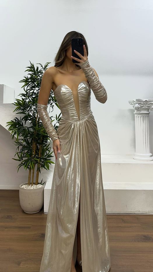 Strapless Evening Dress