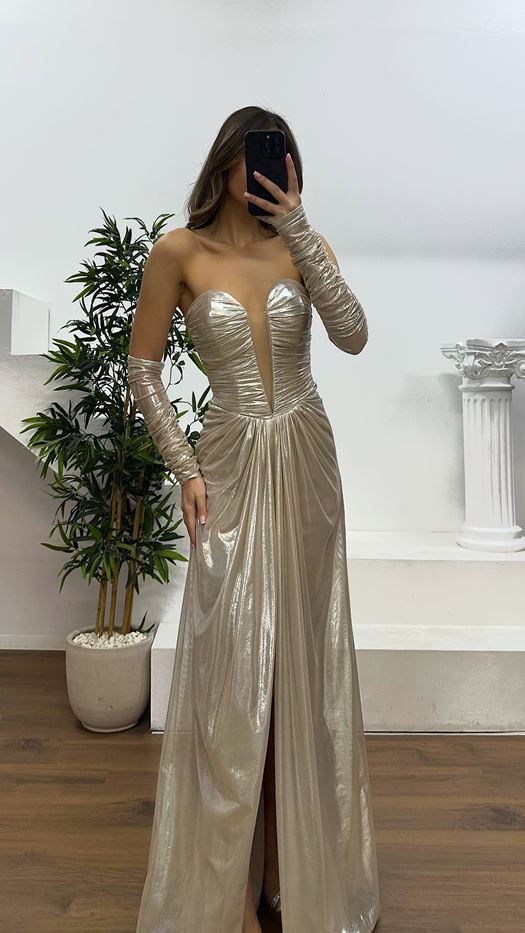 Strapless Evening Dress