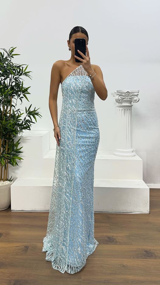 Strapless Cape Evening Dress
