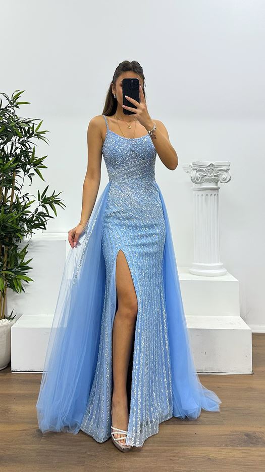Rope Strap Special Design Evening Dress