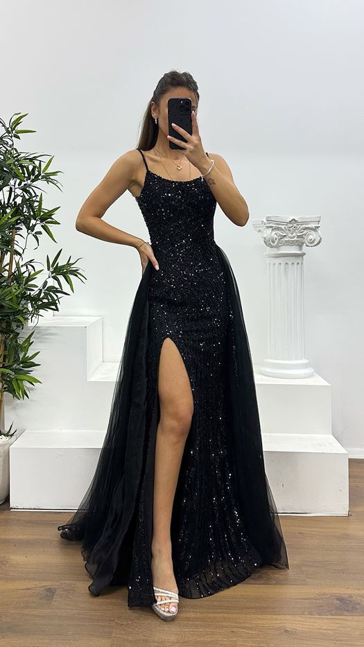 Rope Strap Special Design Evening Dress