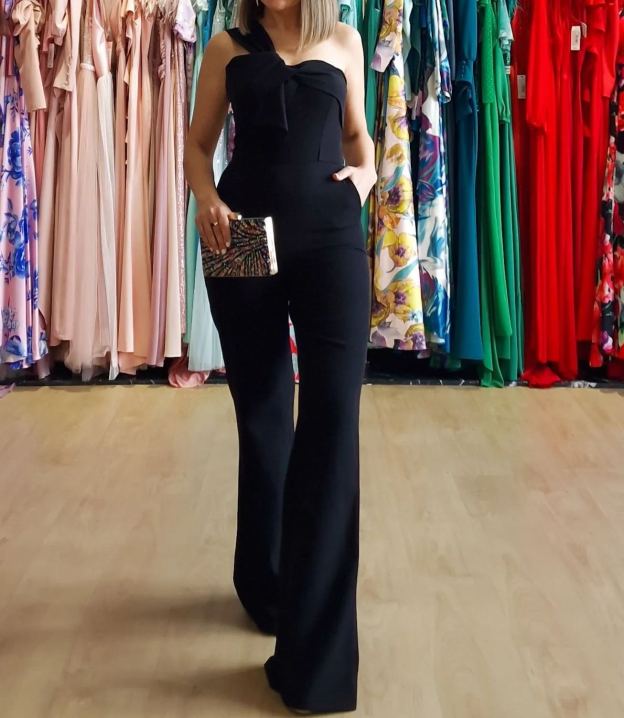 one-shoulder jumpsuit