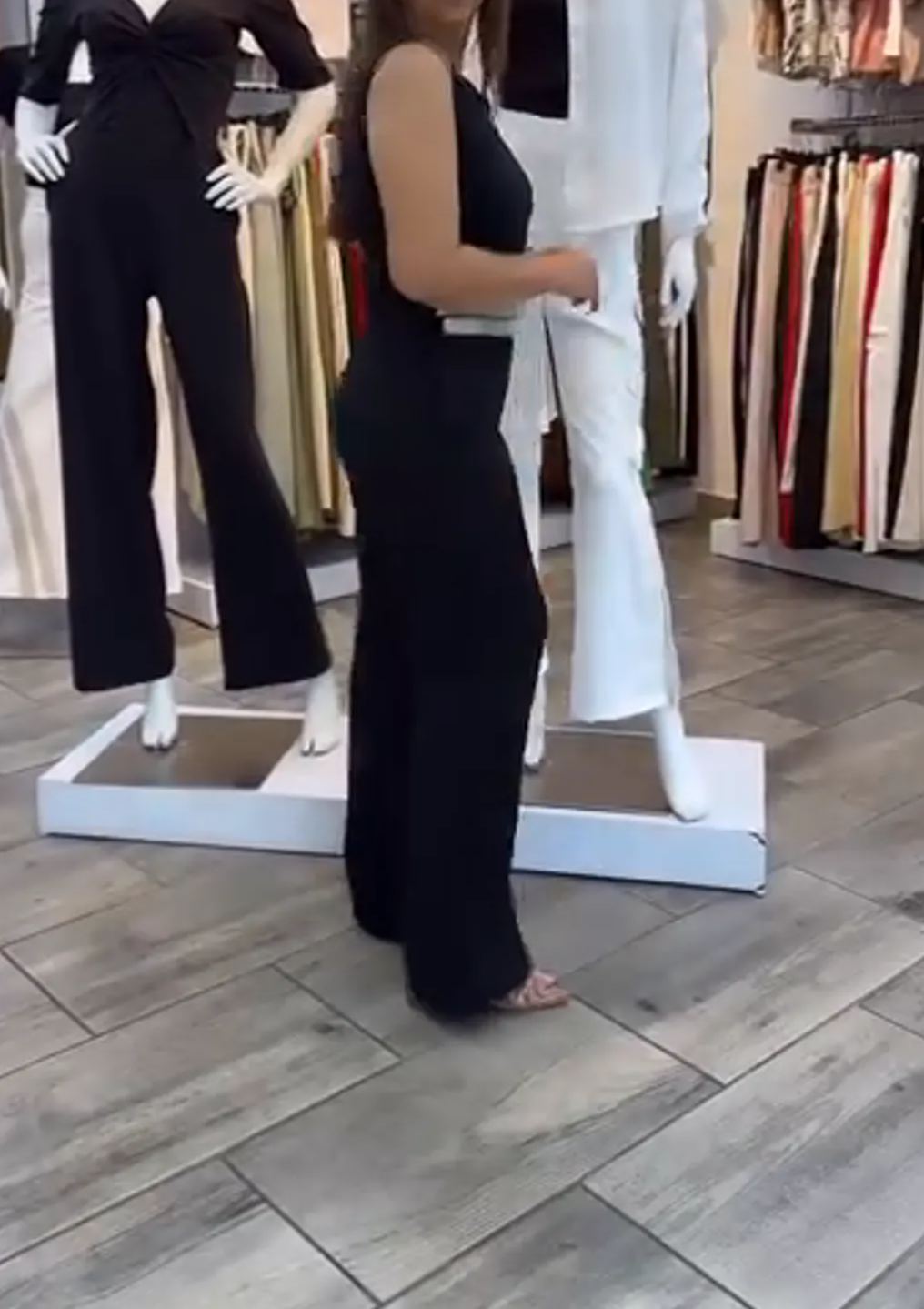 [Copy]Colorblock Sleeveless Floral Maxi Dress