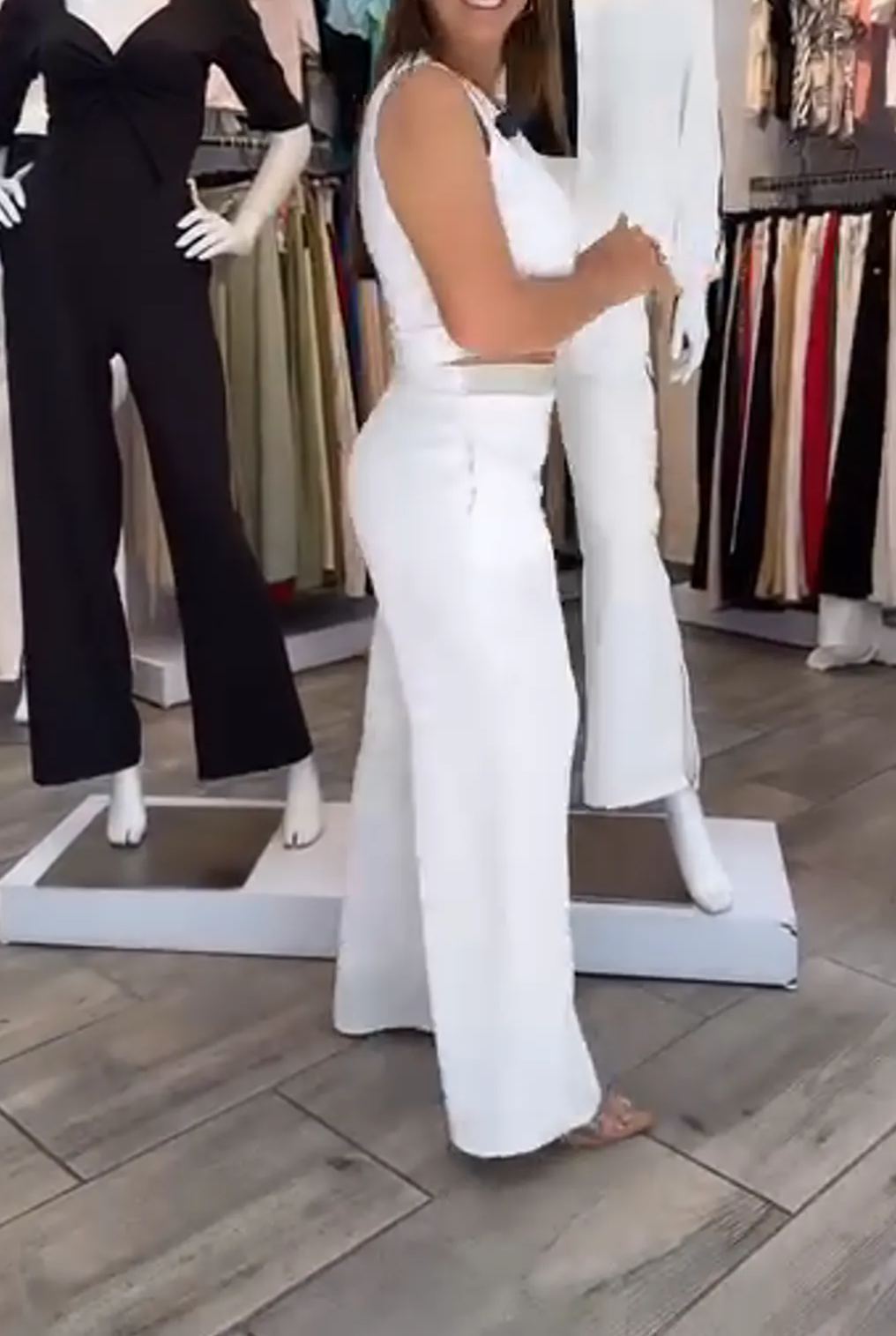 [Copy]Colorblock Sleeveless Floral Maxi Dress