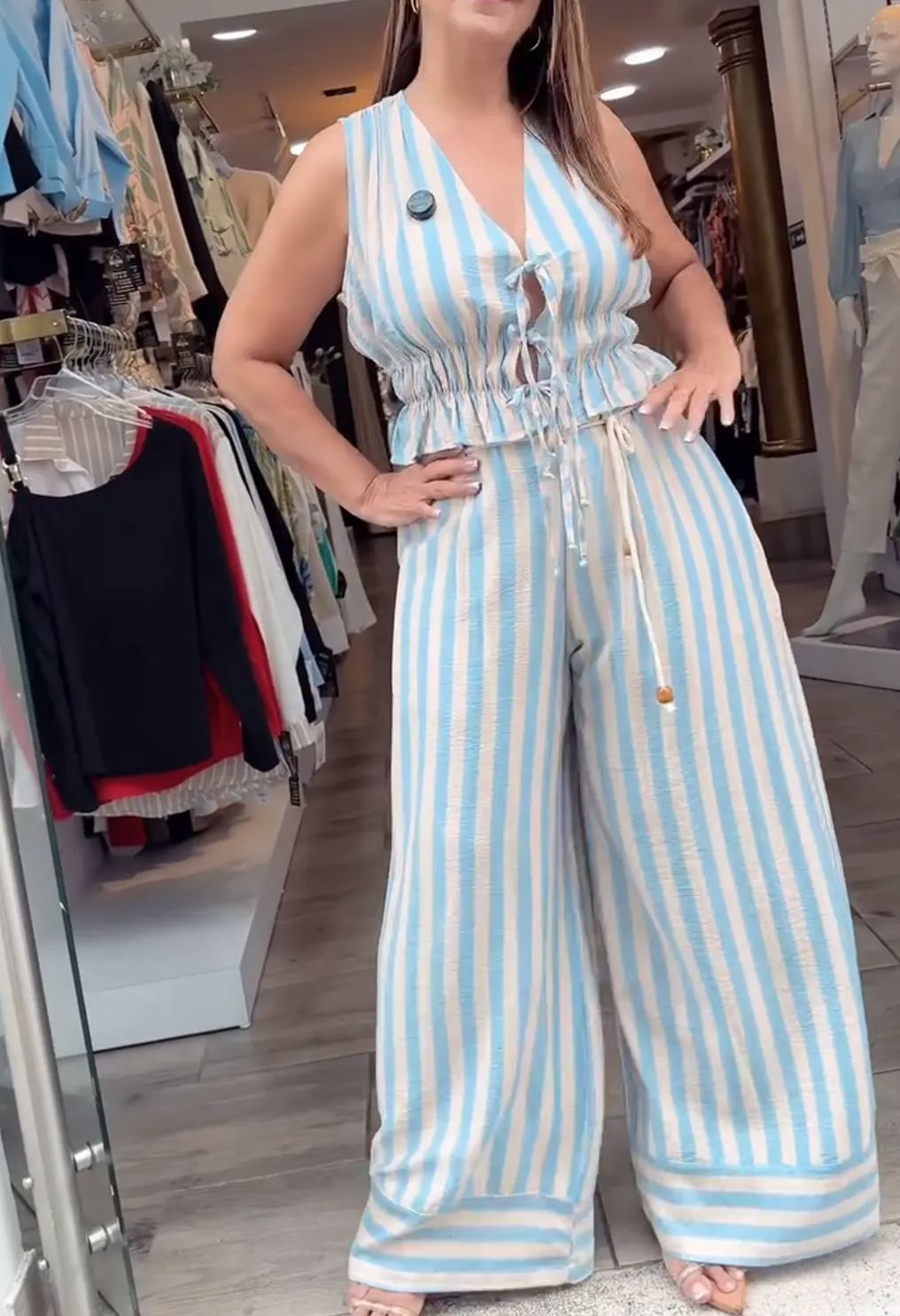 [Copy][Copy][Copy][Copy][Copy]Colorblock Sleeveless Floral Maxi Dress