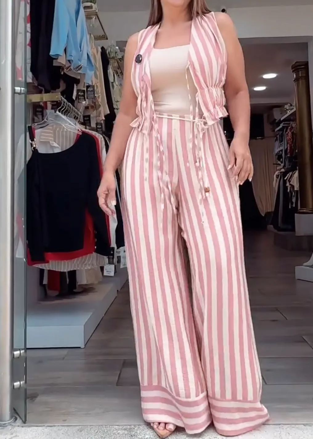 [Copy][Copy][Copy][Copy][Copy]Colorblock Sleeveless Floral Maxi Dress