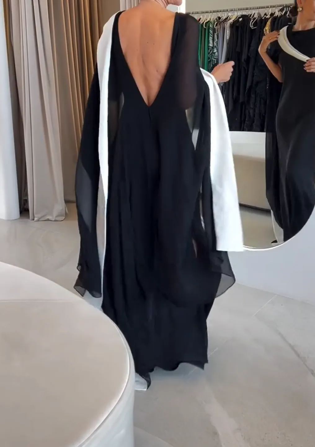 [Copy][Copy][Copy][Copy][Copy]Camel Kaftan Gown with Floral Waist Detail