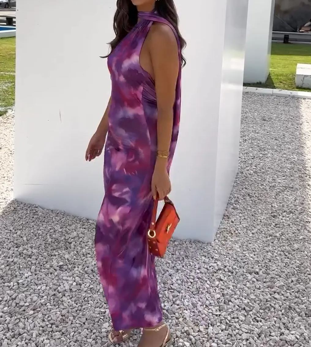 [Copy][Copy][Copy][Copy][Copy][Copy][Copy]One-Shoulder Floral Maxi Dress
