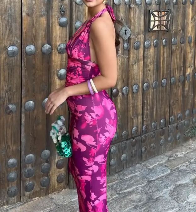 [Copy][Copy][Copy][Copy][Copy][Copy][Copy][Copy]One-Shoulder Floral Maxi Dress