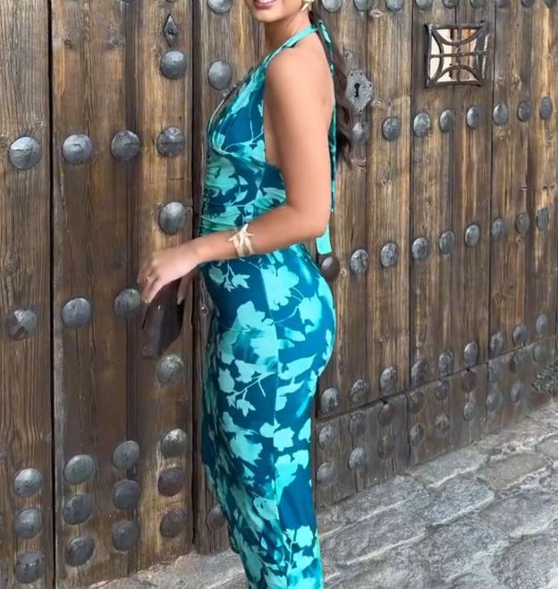 [Copy][Copy][Copy][Copy][Copy][Copy][Copy][Copy]One-Shoulder Floral Maxi Dress