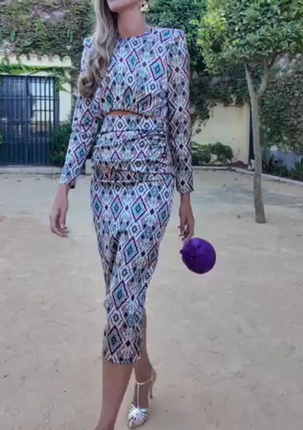 [Copy][Copy][Copy][Copy][Copy][Copy][Copy]Gold Embroidered One-Shoulder Midi Dress
