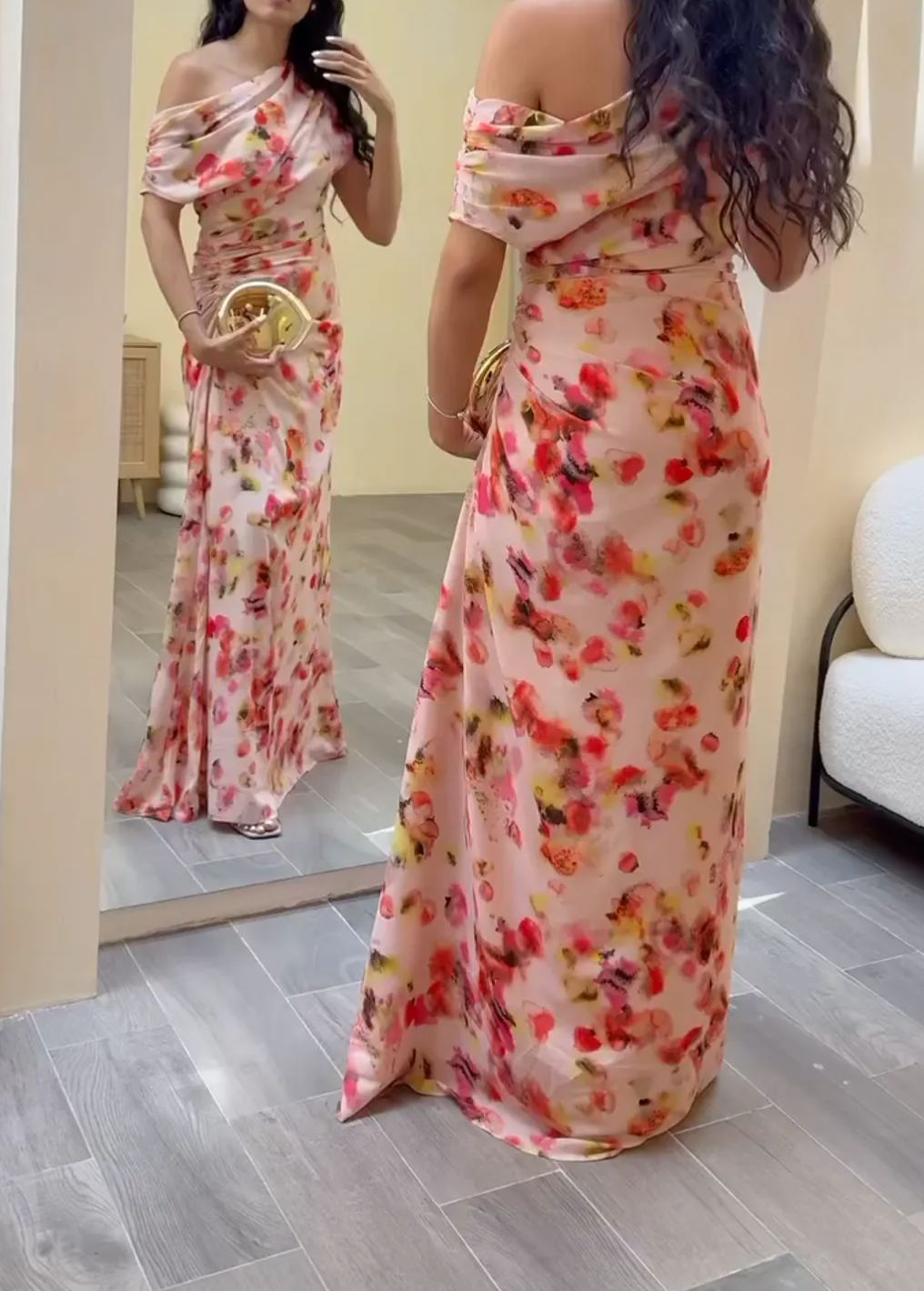 [Copy][Copy][Copy][Copy][Copy][Copy]Elegant Red Cape Midi Dress