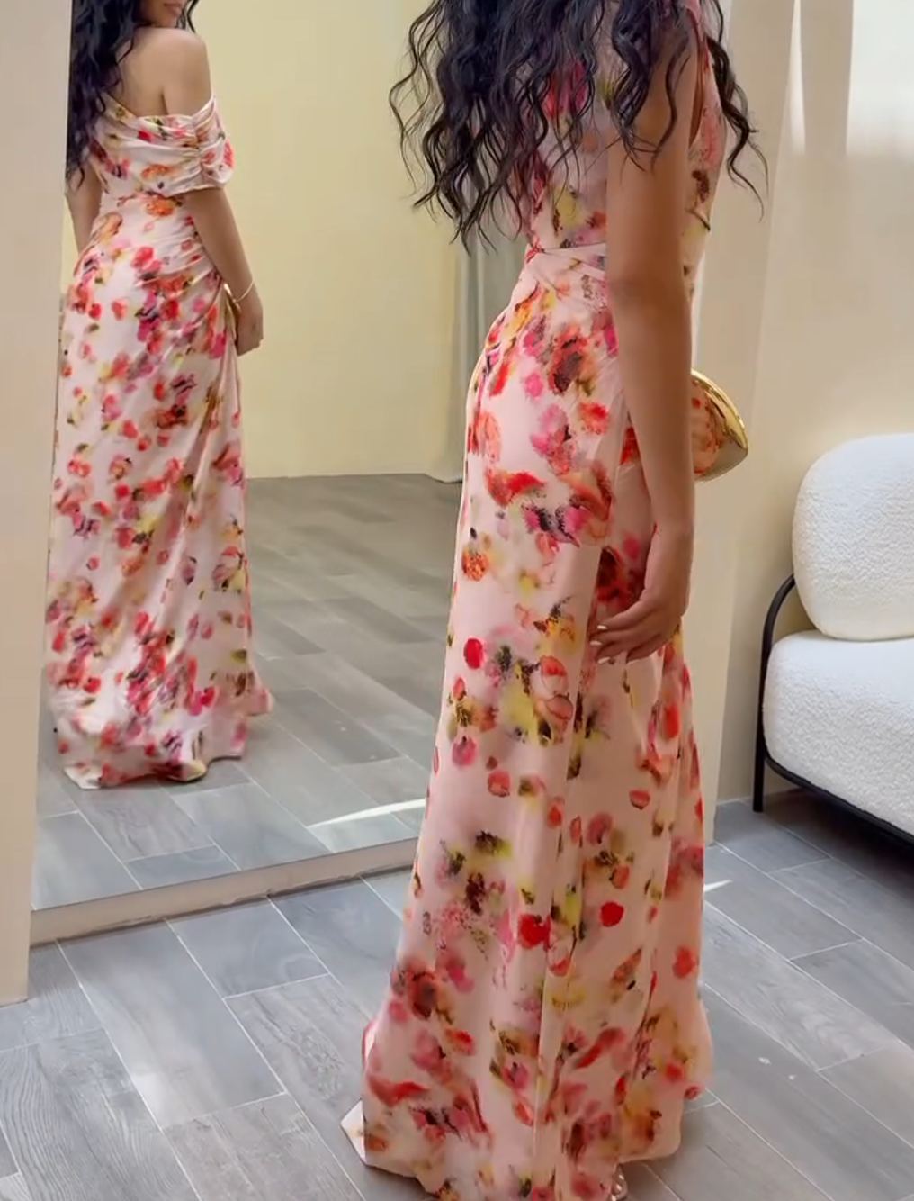 [Copy][Copy][Copy][Copy][Copy][Copy]Elegant Red Cape Midi Dress