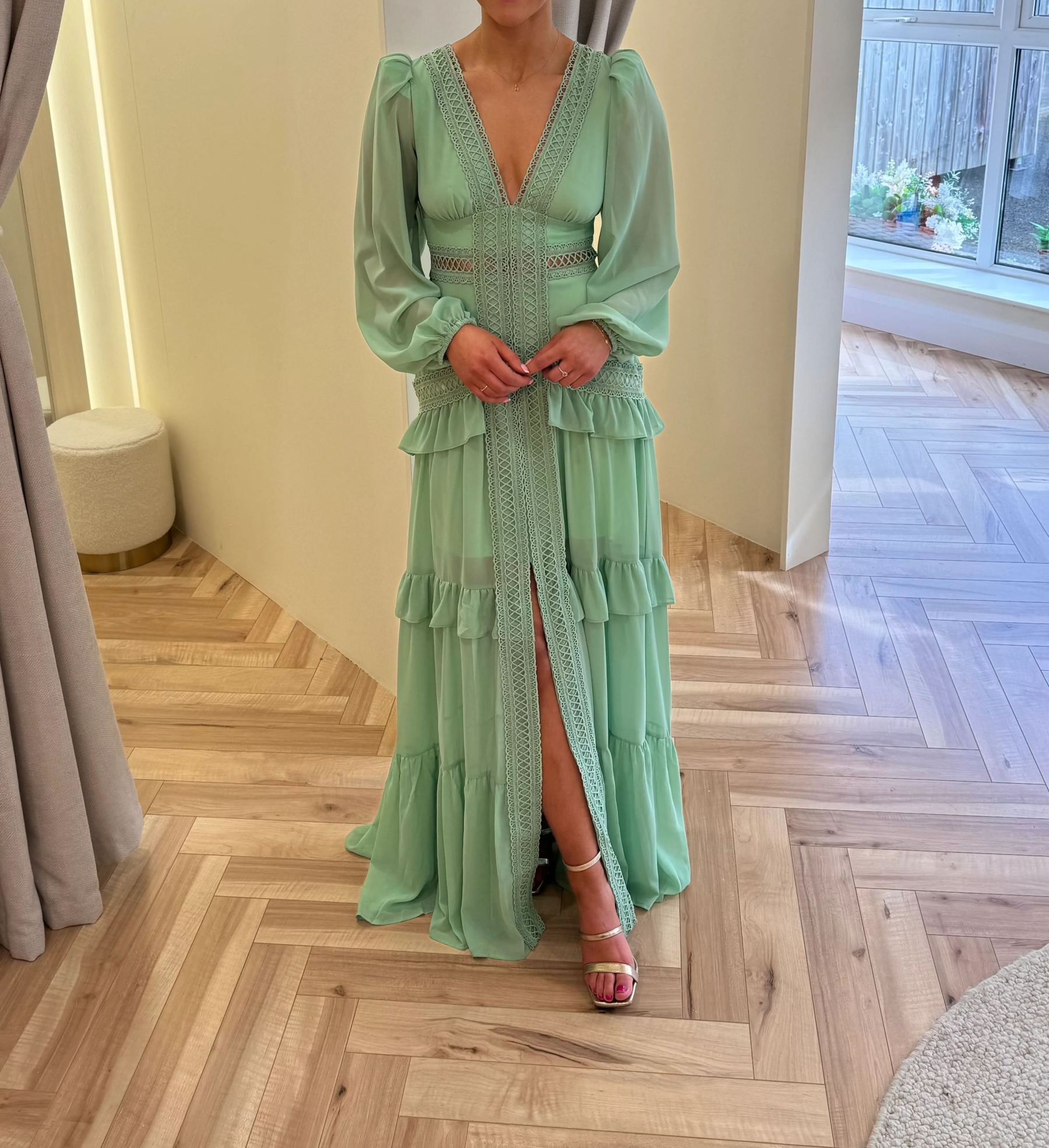 Pippa Dress in Mint Green