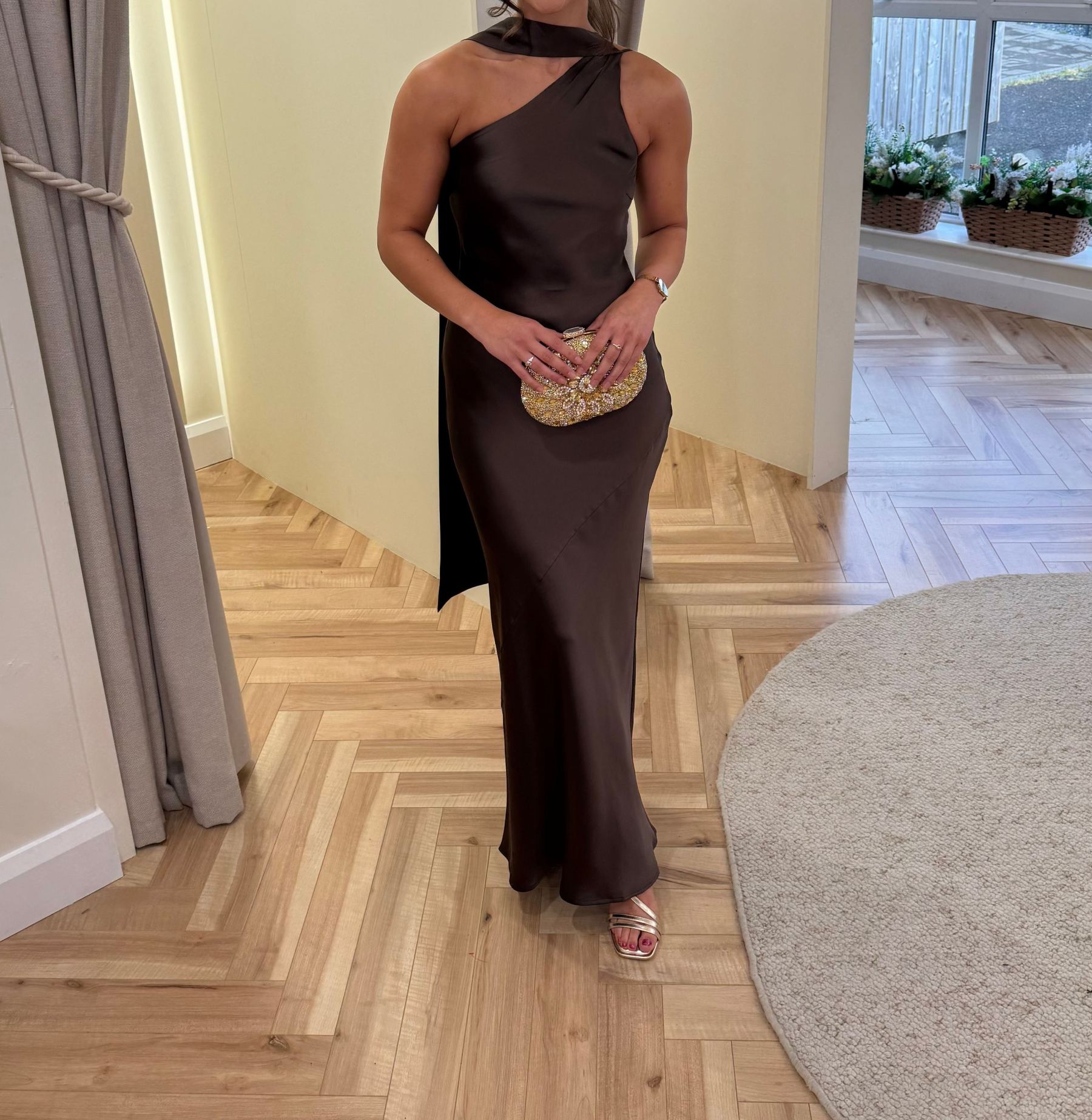 Sheree brown maxi dress