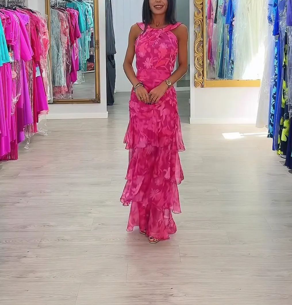 [Copy]Floral Print Wrap Dress