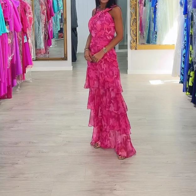 [Copy]Floral Print Wrap Dress