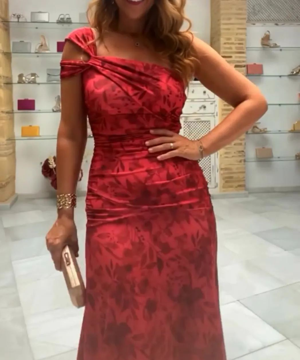 [Copy][Copy][Copy][Copy]Floral Print Wrap Dress