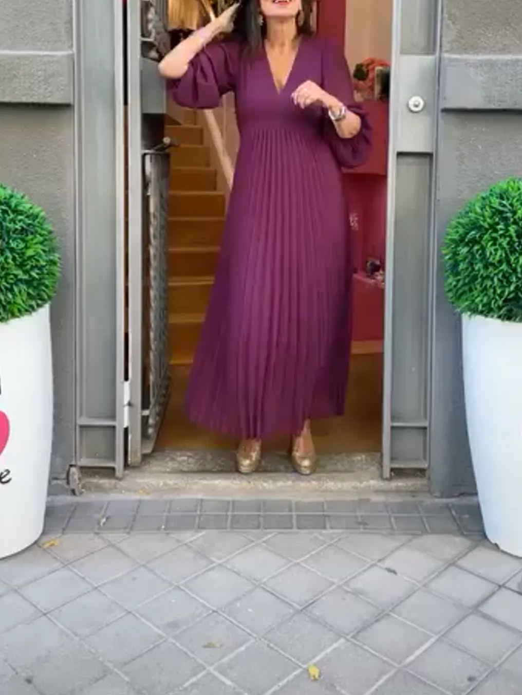 [Copy][Copy][Copy][Copy][Copy]Elegant Floral Wrap Dress