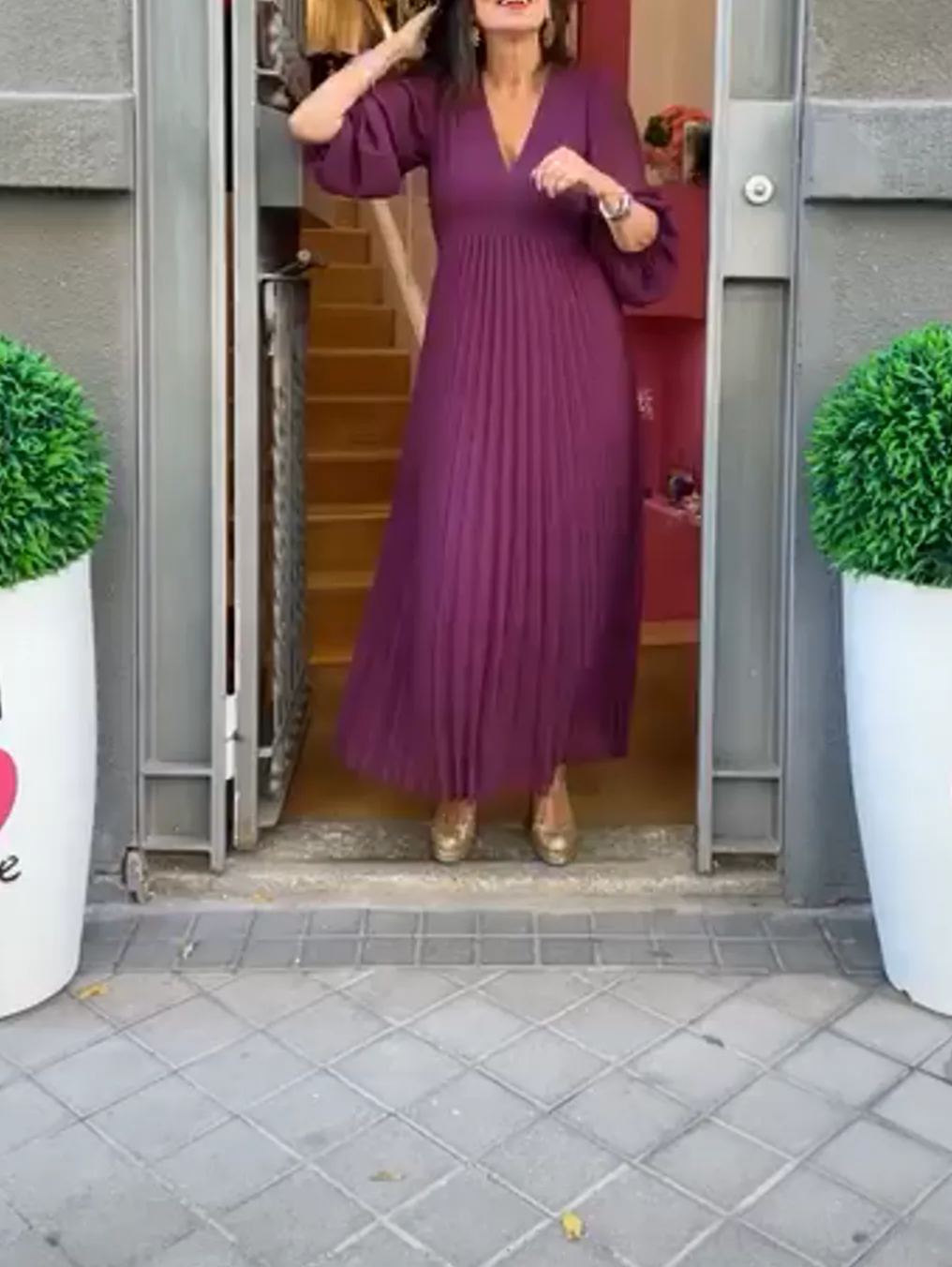 [Copy][Copy][Copy][Copy][Copy]Elegant Floral Wrap Dress