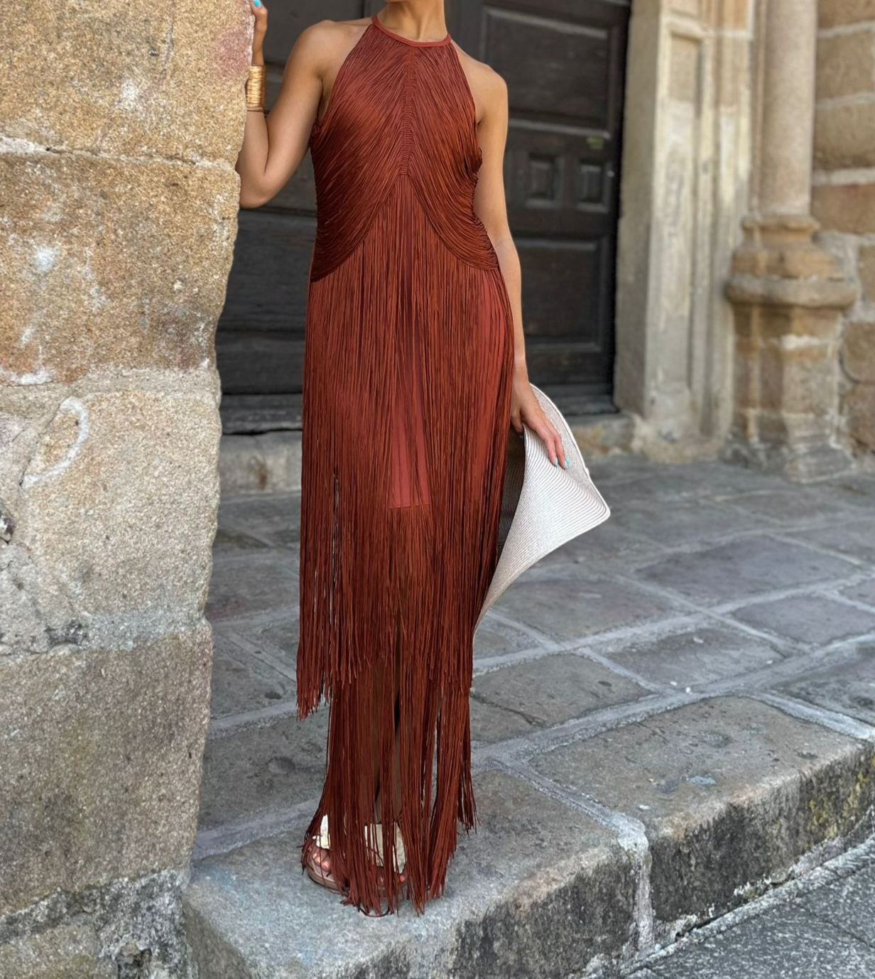 [Copy]Sunset Fringe Elegance Dress