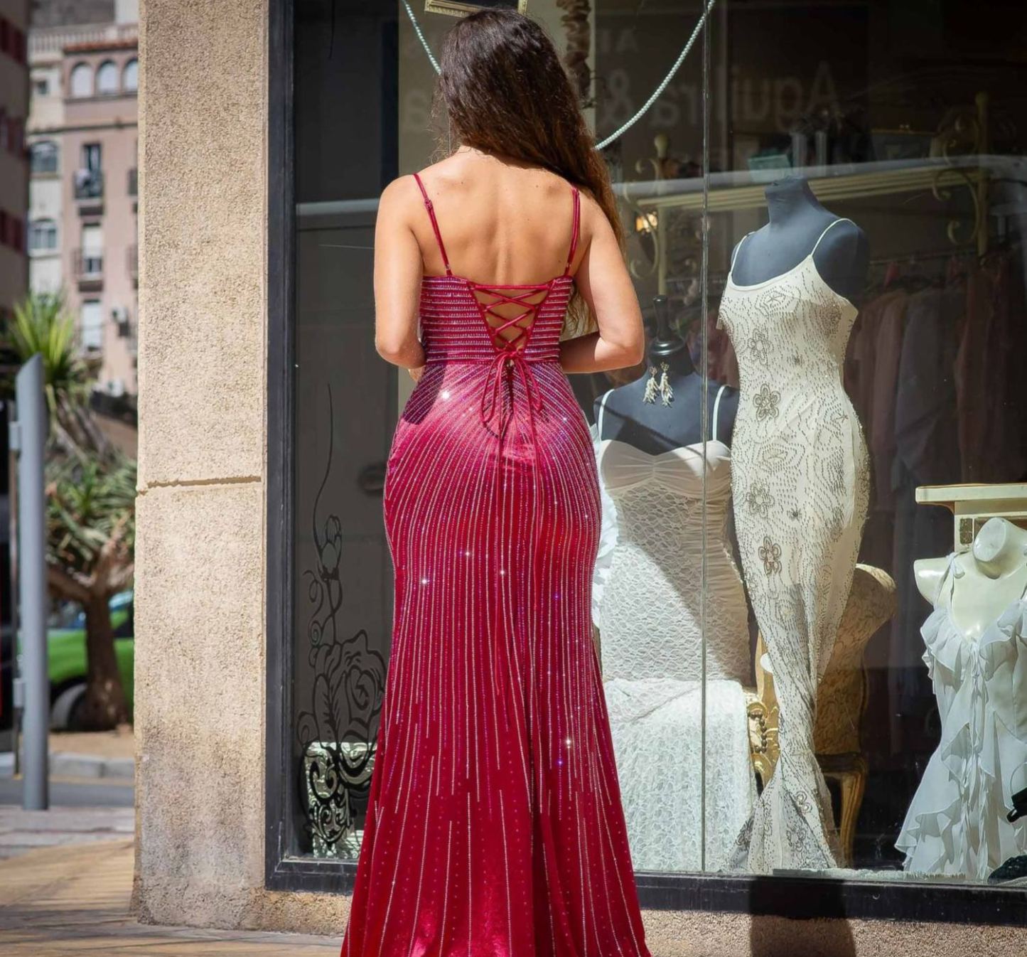 [Copy] Halter Neck Ruched Maxi Dress