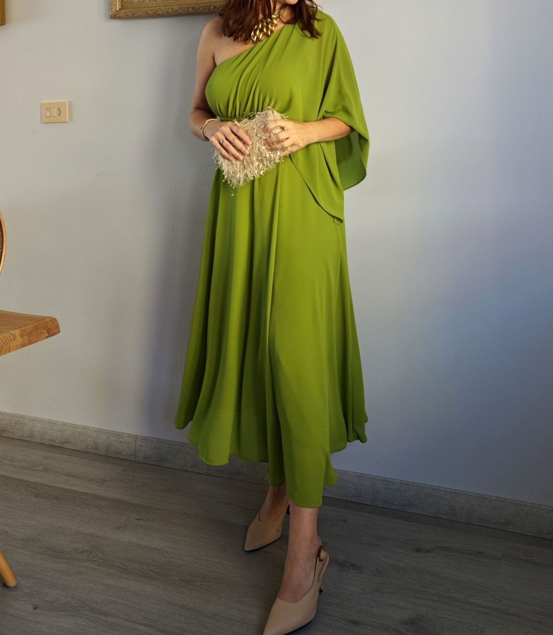 [Copy]Champagne - Hued Fringe and Feather Embellished Mini Dress