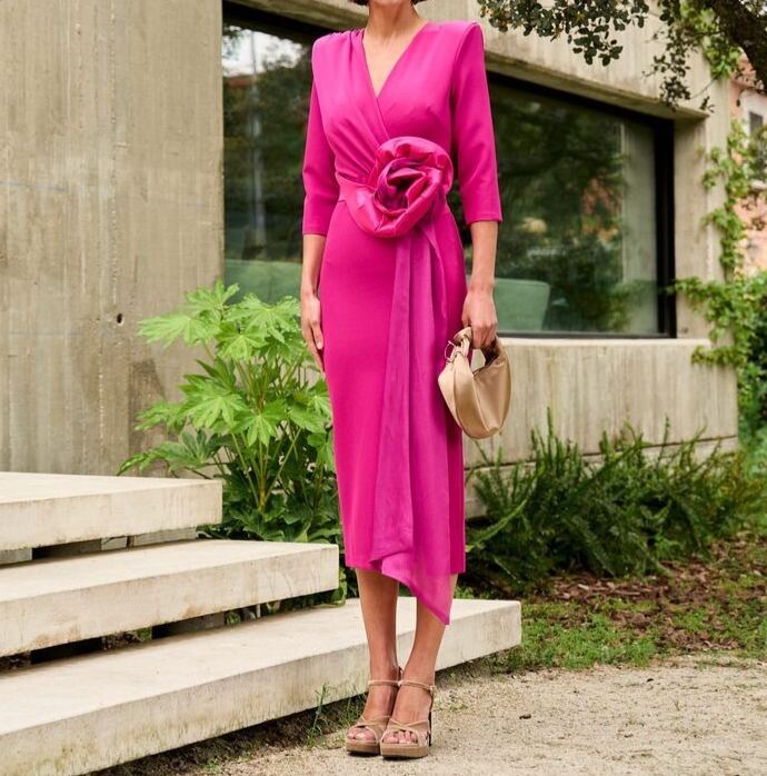[Copy]Purple Velvet Halter Neck Midi Dress with Side Slit