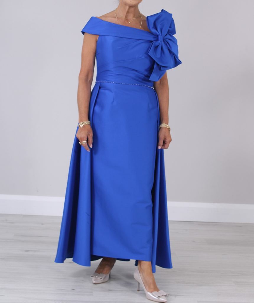 [Copy]Green Puff - Sleeve Midi Dress with Belted Waist